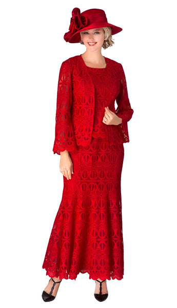 Red church dresses and hot sale suits