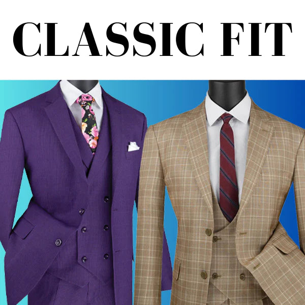 Classic fit men suits