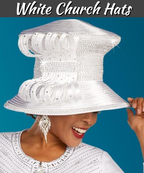 White Church Hats