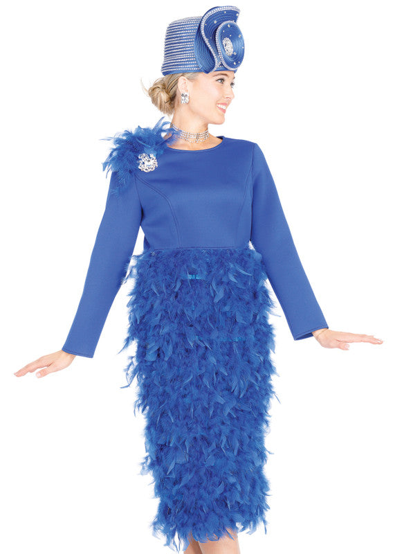 Aussie Austine Church Dress 5928-Royal Blue - Church Suits For Less