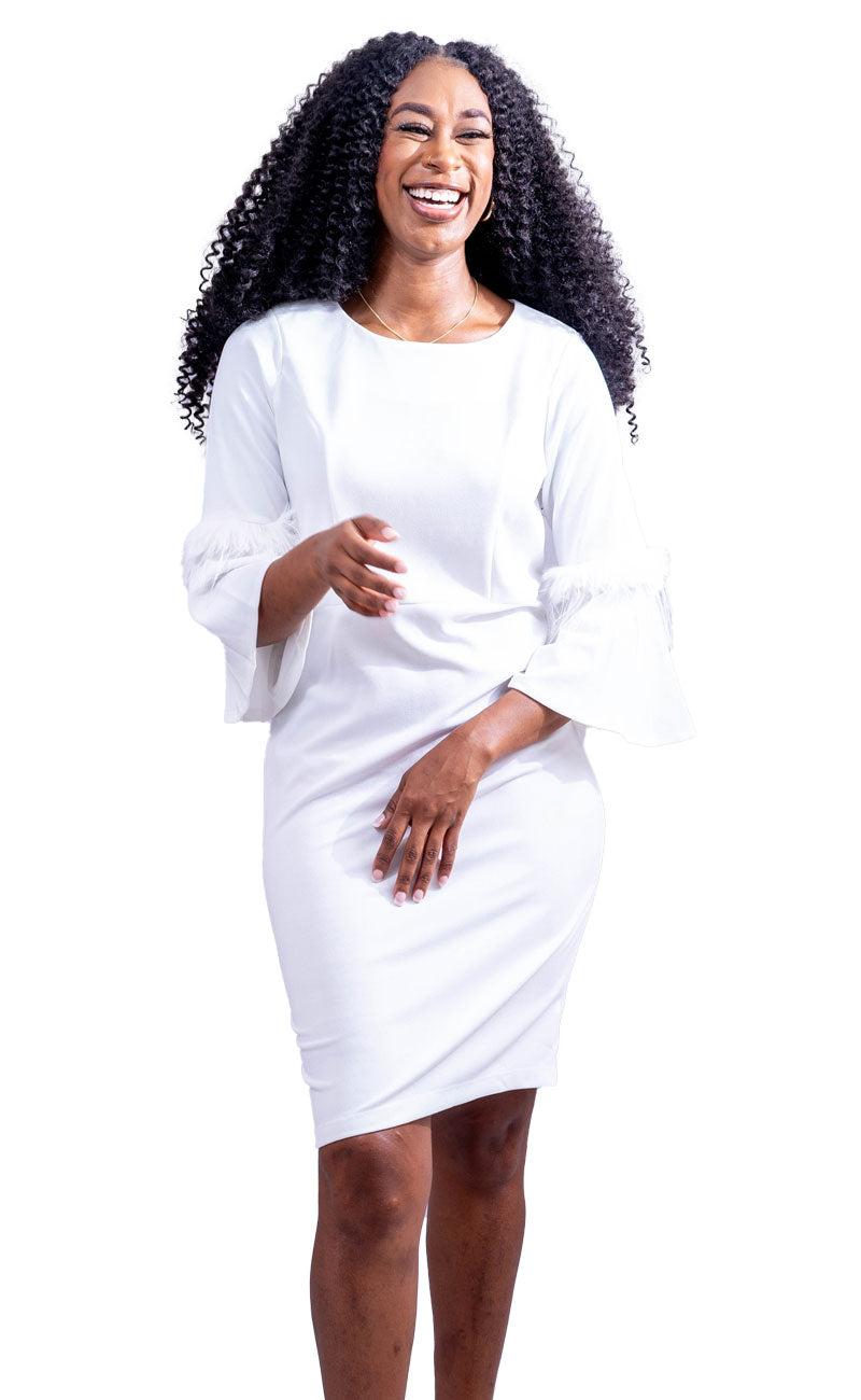 Allen Kay Dress MSCD2932-Ivory - Church Suits For Less