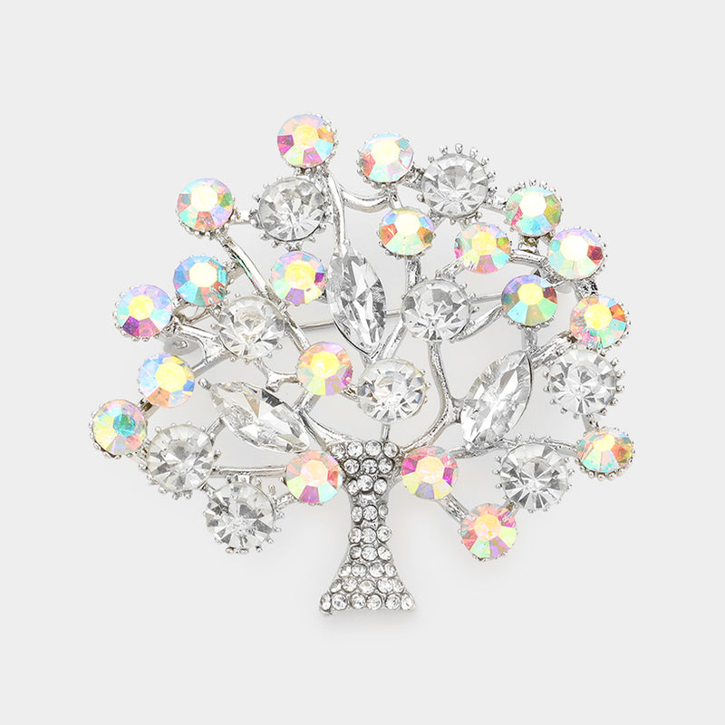 Women Church Brooch- 1124 Silver - Church Suits For Less