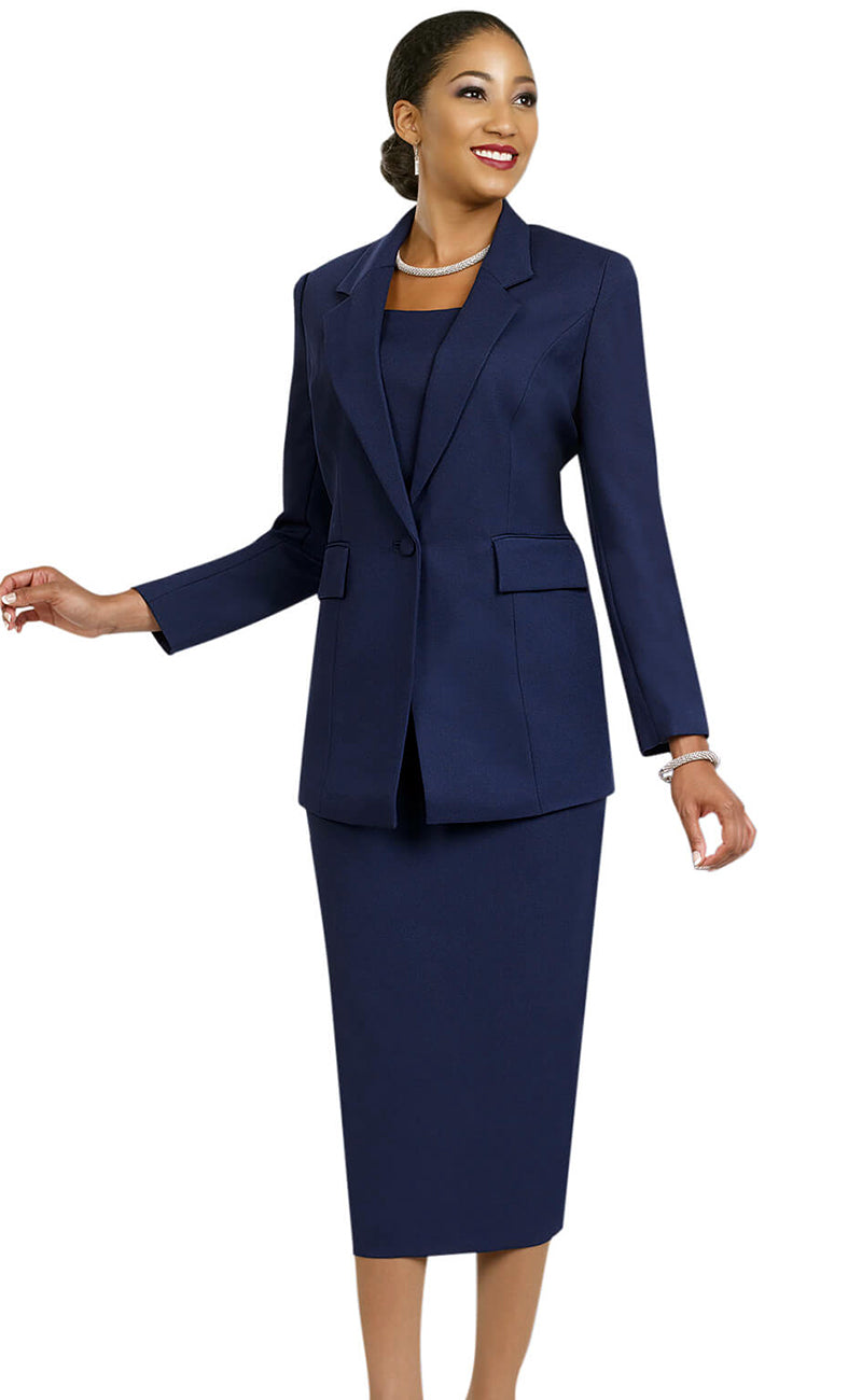 Ben Marc Usher Suit 2295-Navy - Church Suits For Less