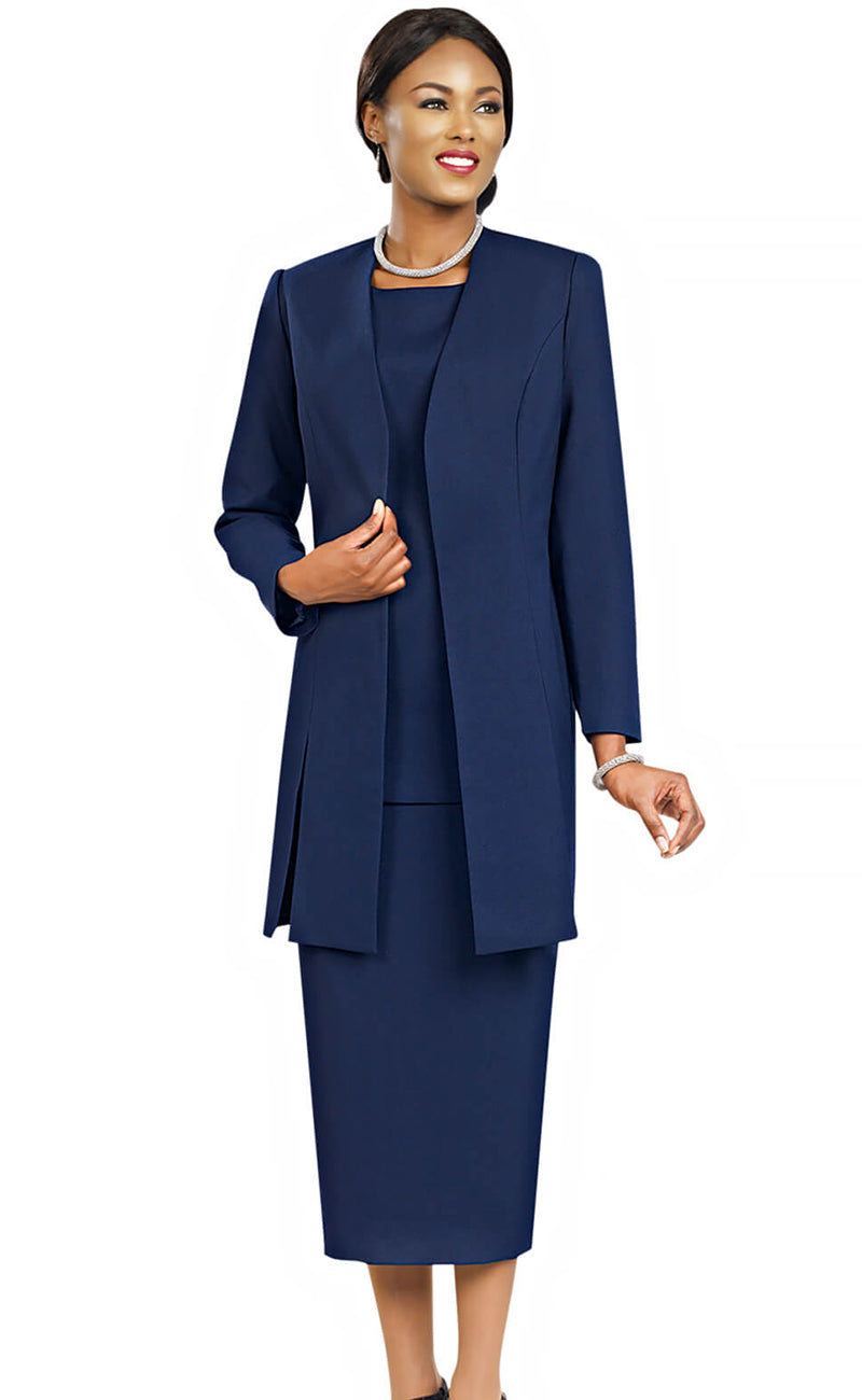 Ben Marc Usher Suit 2296-Navy - Church Suits For Less