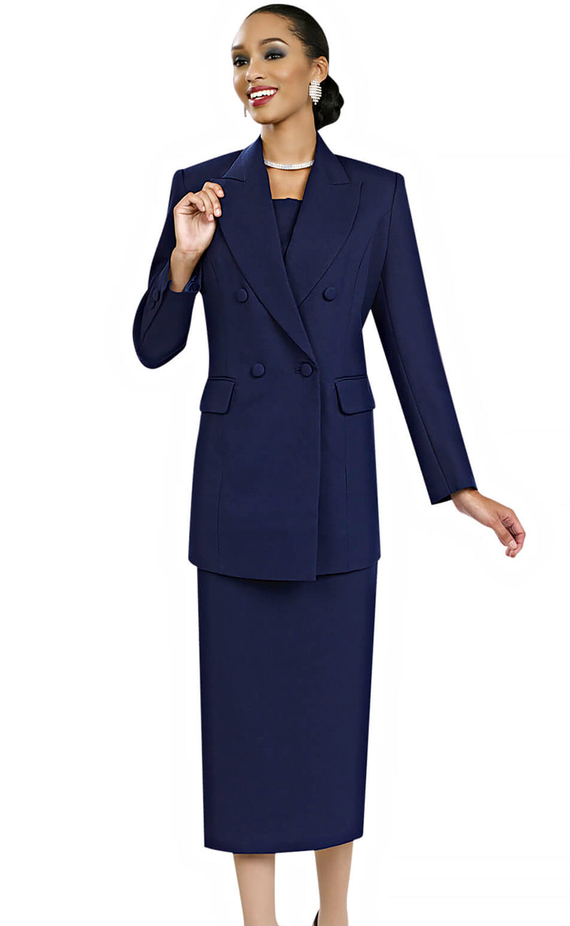 Ben Marc Usher Suit 2298-Navy - Church Suits For Less