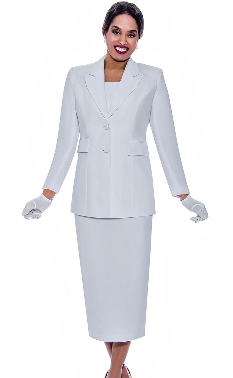 Ben Marc Usher Suit 2299C-White - Church Suits For Less