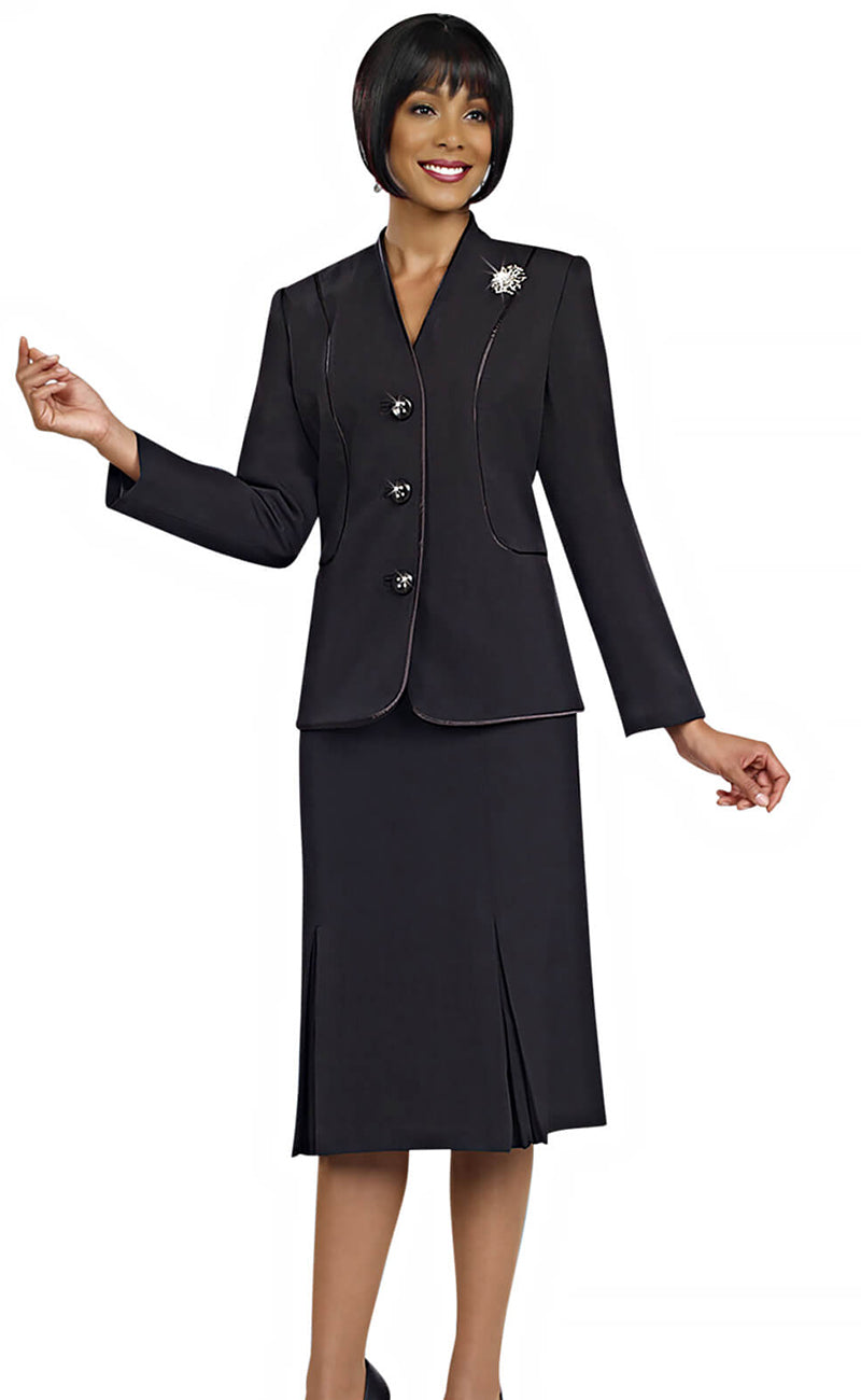 Ben Marc Usher Suit 78098C-Black - Church Suits For Less