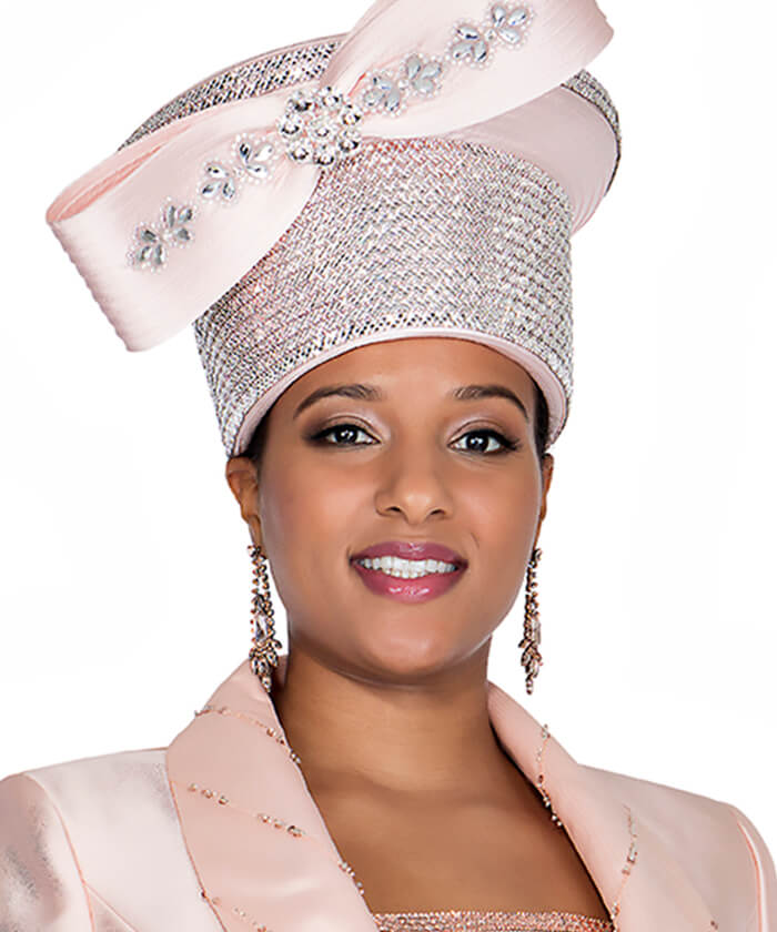 Champagne Italy Church Hat 6008 - Church Suits For Less