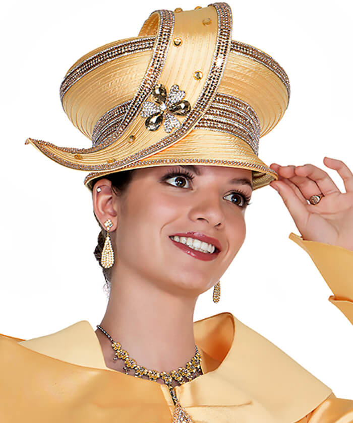 Champagne Italy Church Hat 6017 | Church suits for less