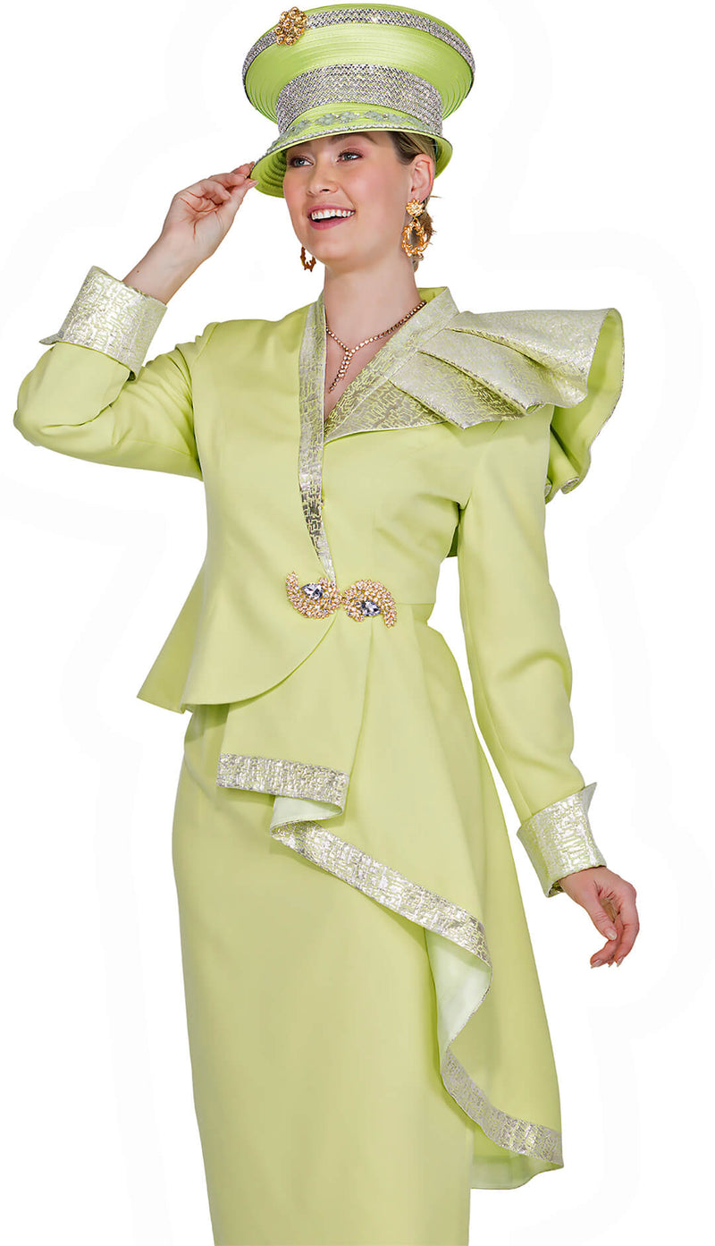 Champagne Italy Church Suit 6006 - Church Suits For Less