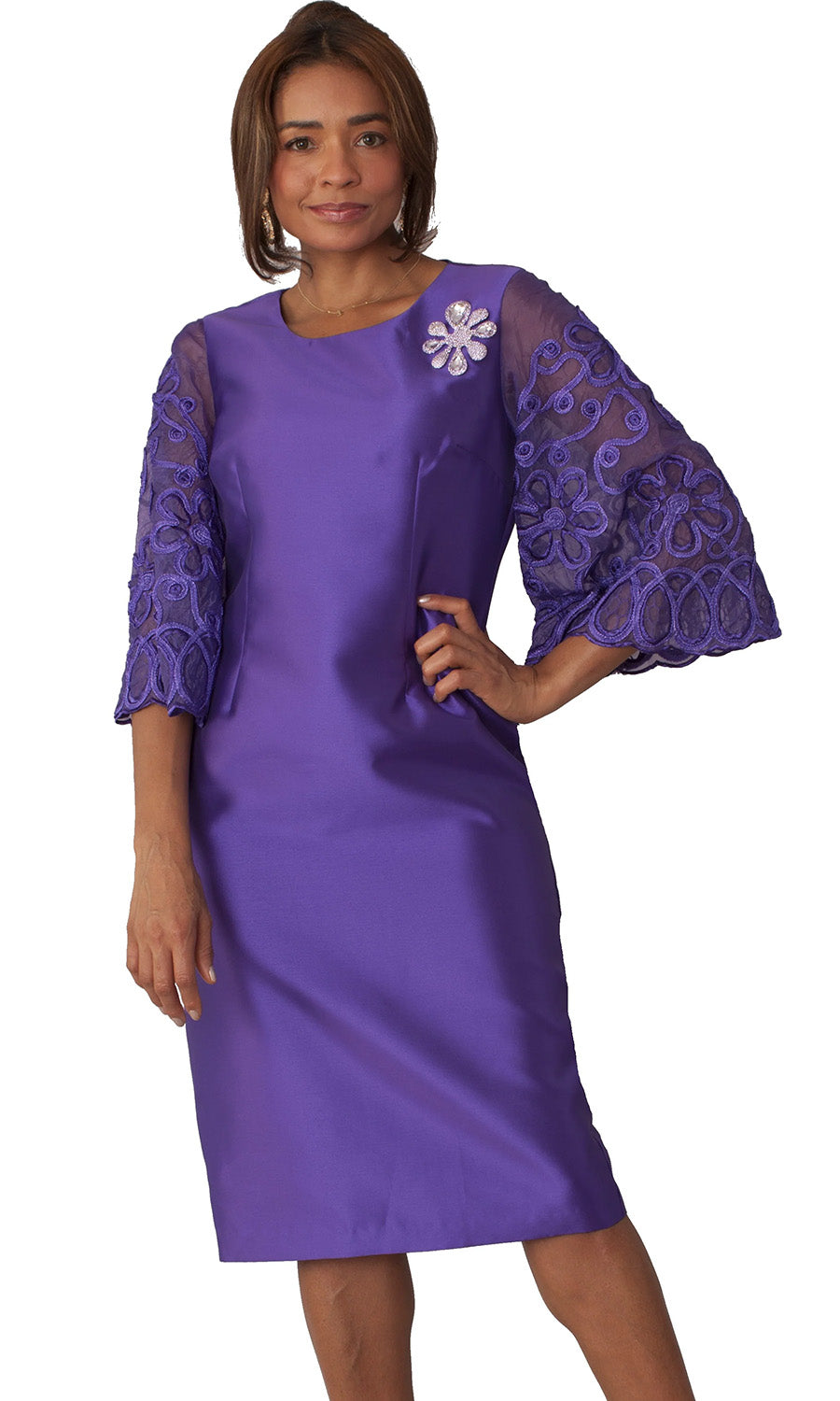 Cheap Purple Church Dresses