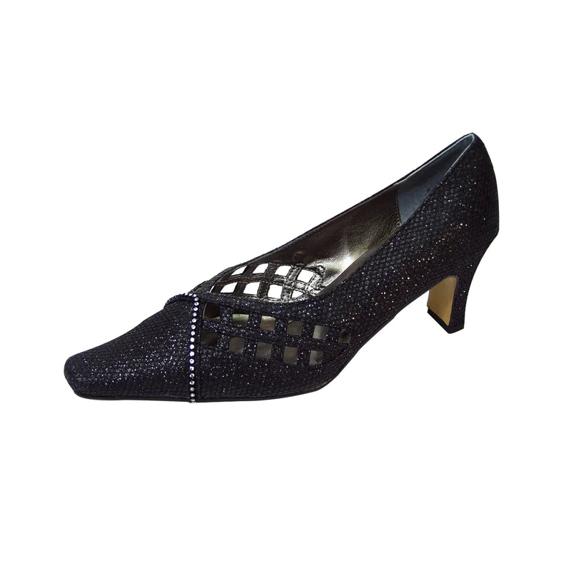 Women Church Fashion Shoes-675C Black - Church Suits For Less