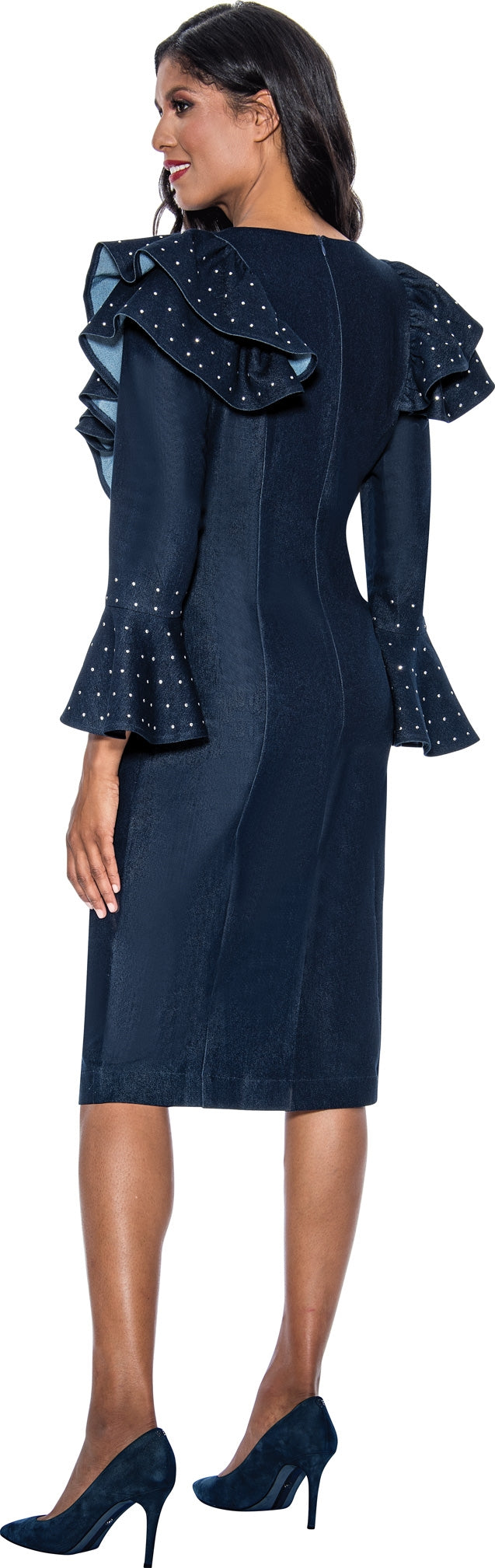 Devine Sport Denim Dress 63971 - Church Suits For Less