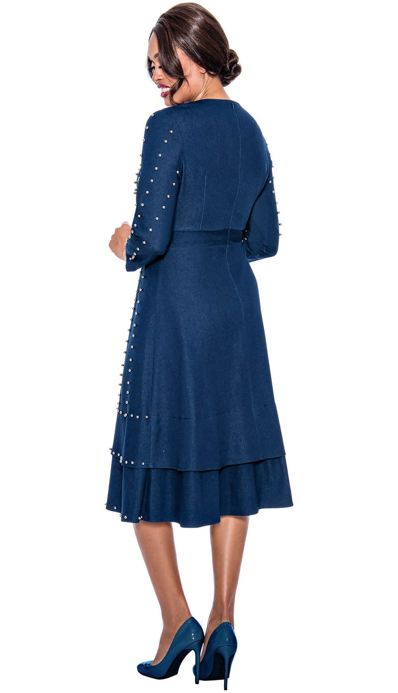 Devine Sport Denim Dress 64021 - Church Suits For Less