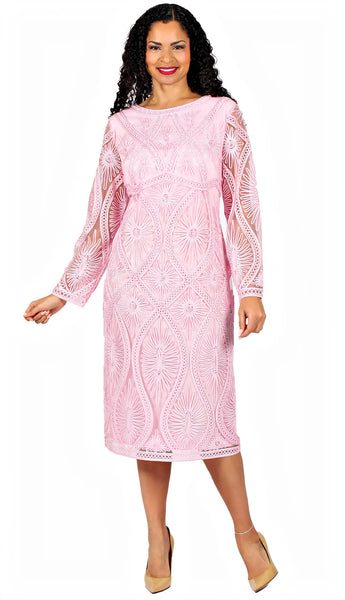 Diana Couture Dress 8501-Pink | Church suits for less