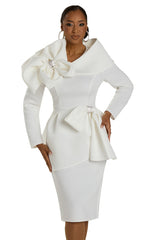 Donna Vinci Suit 12139-Off-White - Church Suits For Less