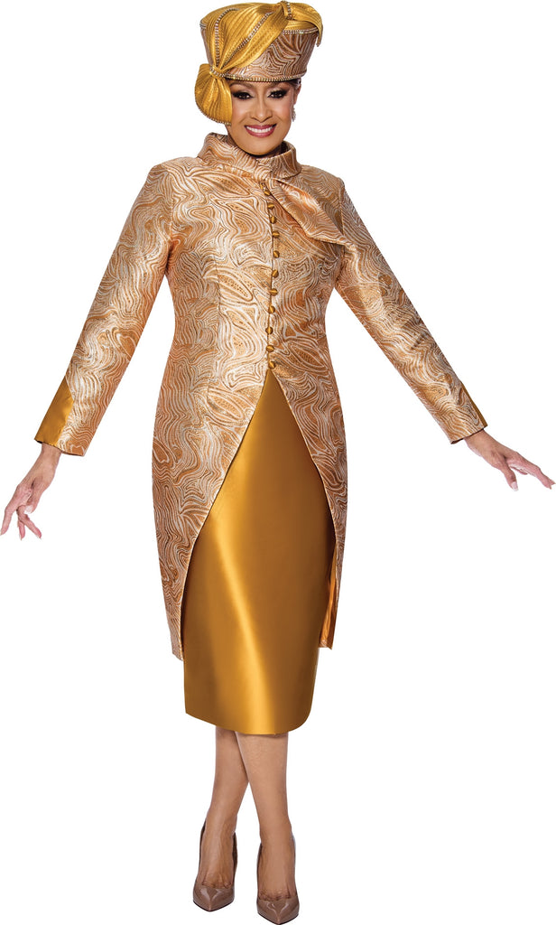 Gold 2025 church dress