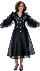 Dorinda Clark Cole Dress 309041-Black - Church Suits For Less