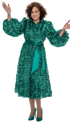Dorinda Clark Cole Dress 5261-Emerald - Church Suits For Less