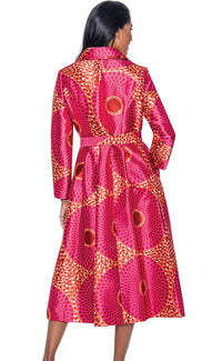 Church Dress By Nubiano 12321C-Multi - Church Suits For Less