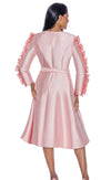 Church Dress By Nubiano 12381 - Pink - Church Suits For Less