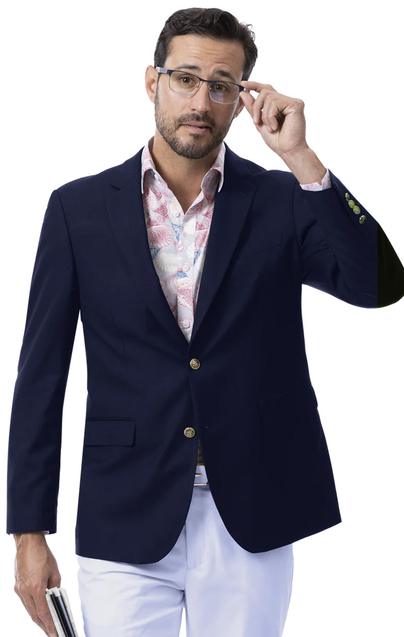 EJ Samuel Modern Fit Blazer J170-Navy - Church Suits For Less