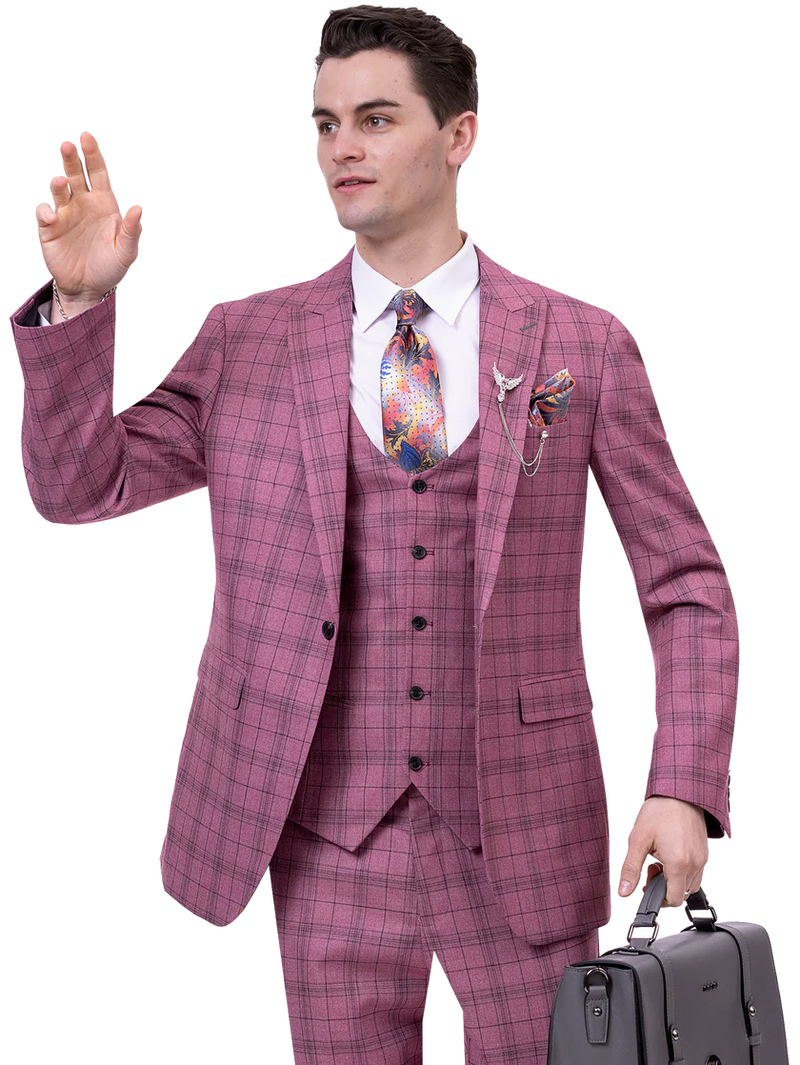 EJ Samuel Modern Fit Suit M2765 - Church Suits For Less