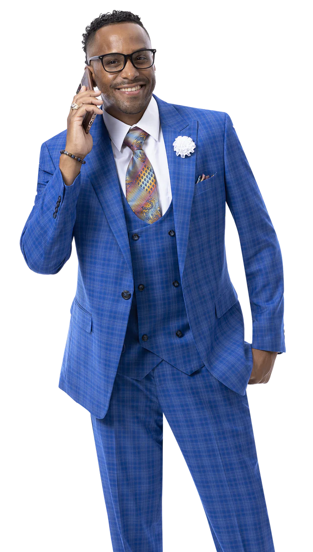 EJ Samuel Modern Fit Suit M2776 - Church Suits For Less