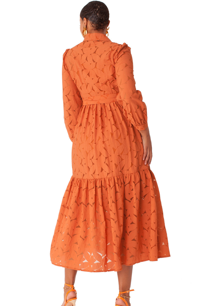 For Her Dress 82317-Rust - Church Suits For Less