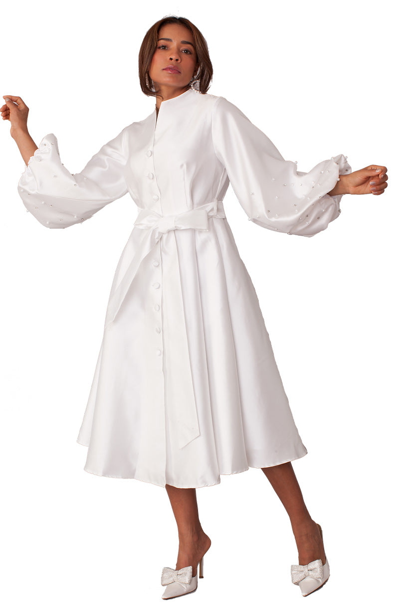 For Her Dress 82341-White - Church Suits For Less