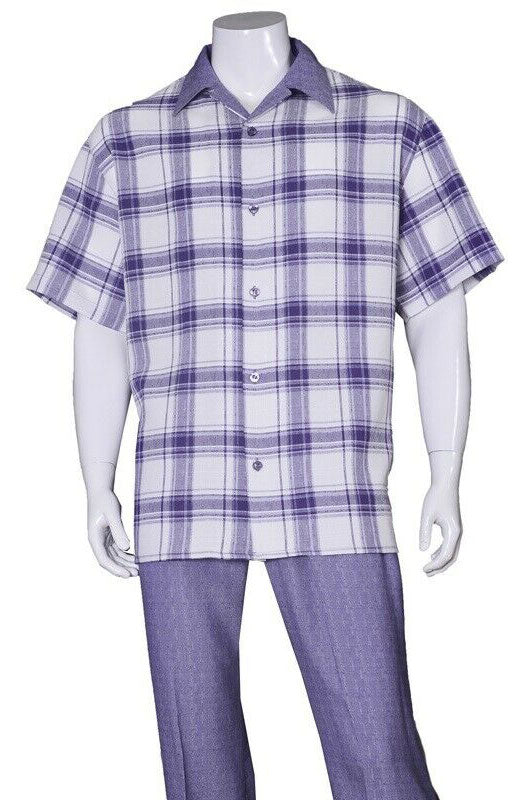 Fortino Landi Walking Set M2972C-Purple - Church Suits For Less