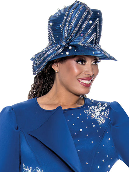 GMI Church Hat 400712-Royal Blue | Church suits for less