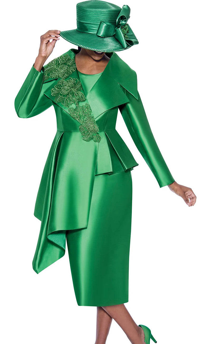 GMI Church Suit 10083-Emerald - Church Suits For Less