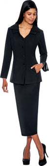 GMI Usher Suit 12777-Black - Church Suits For Less