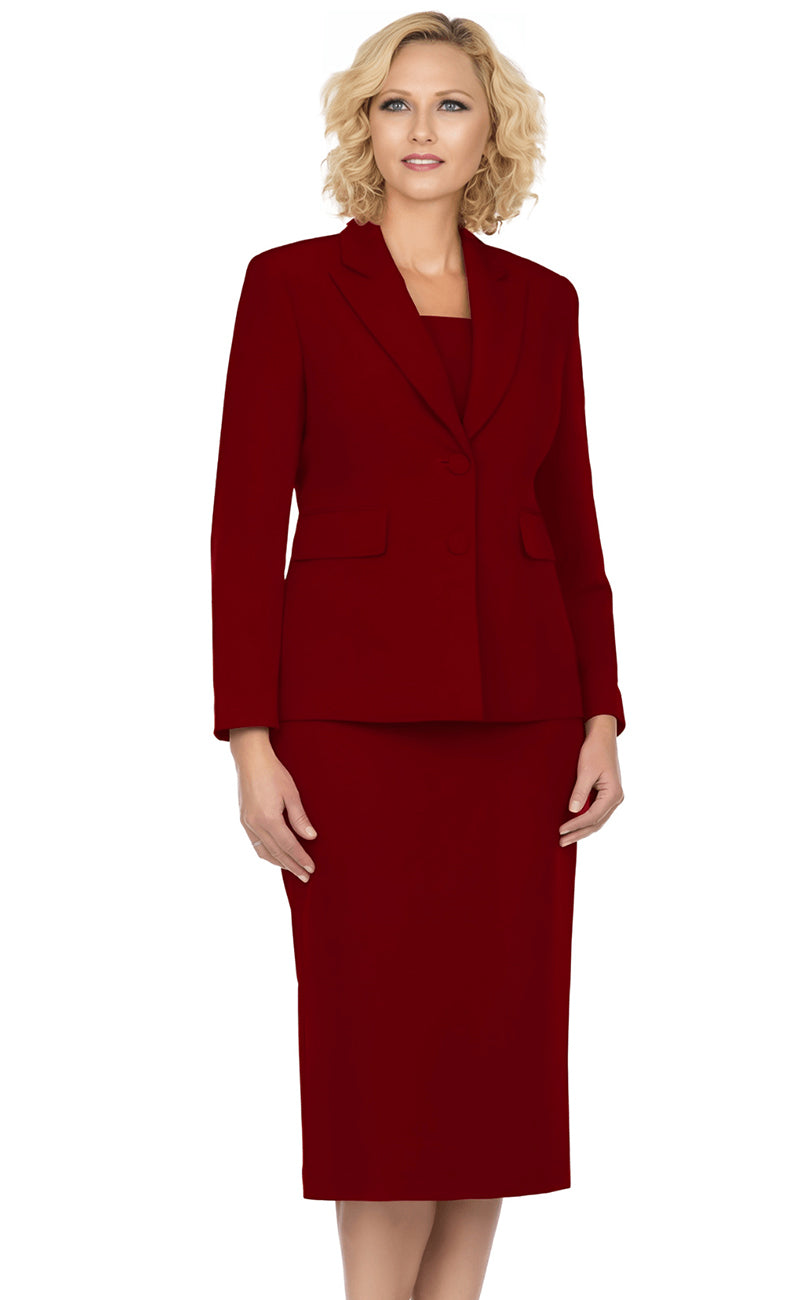 Giovanna Usher Suit S0710-Burgundy - Church Suits For Less