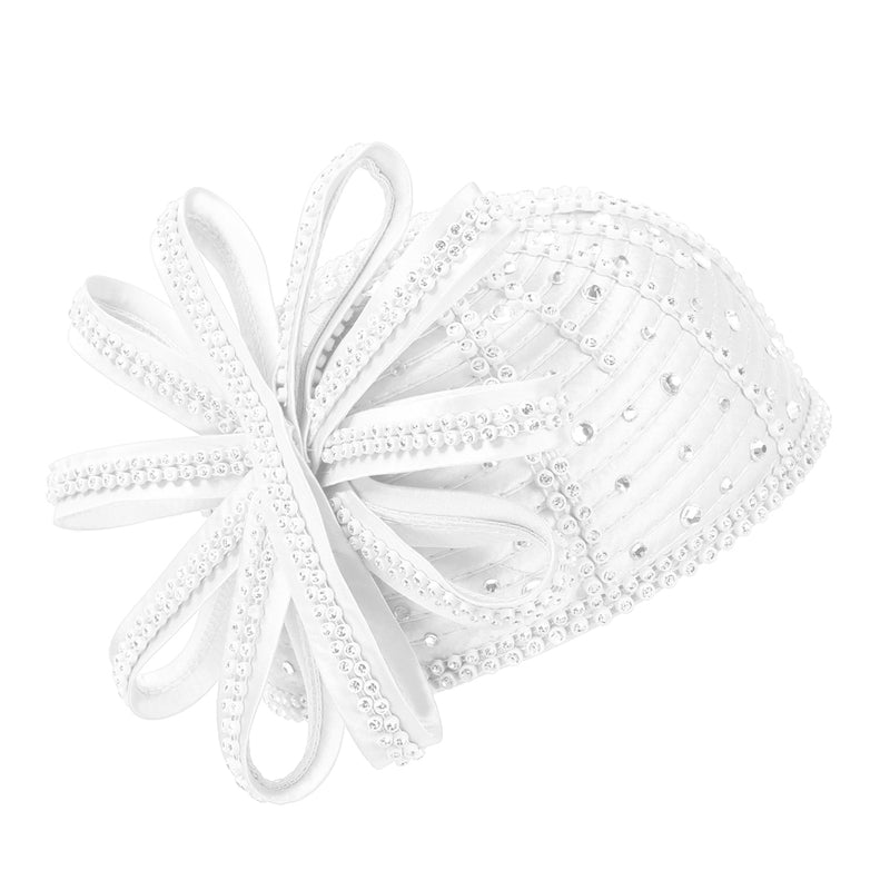 Giovanna Church Hat HR22101-White - Church Suits For Less