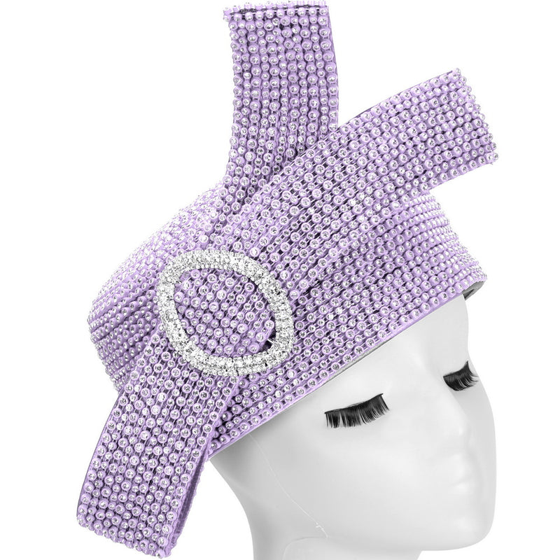 Giovanna Church Hat HR22136-Lilac - Church Suits For Less