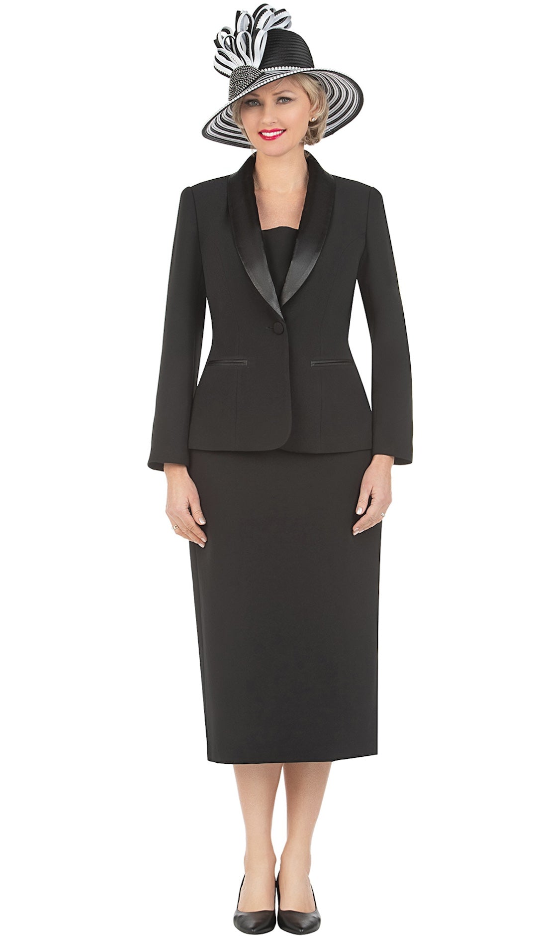 Giovanna Usher Suit S0826-Black - Church Suits For Less