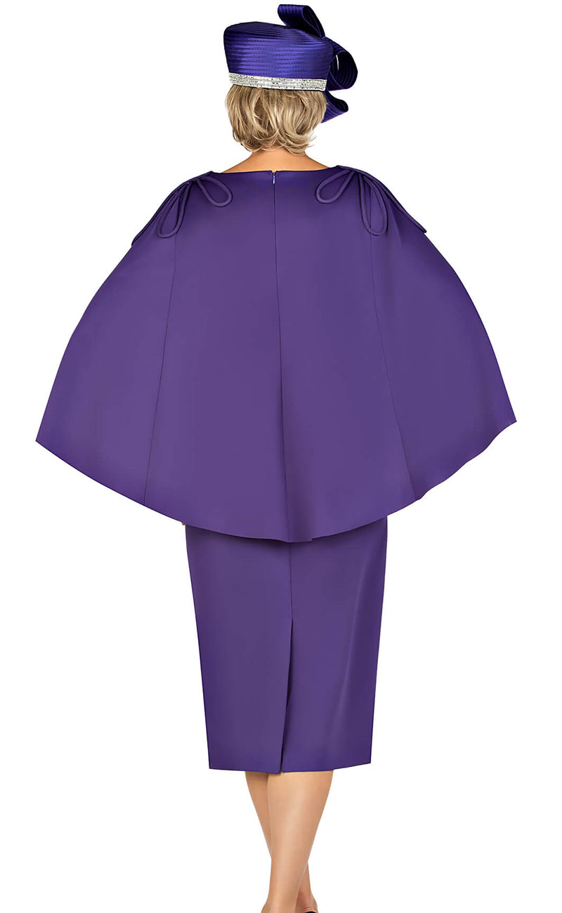 Giovanna Dress D1590C-Purple - Church Suits For Less