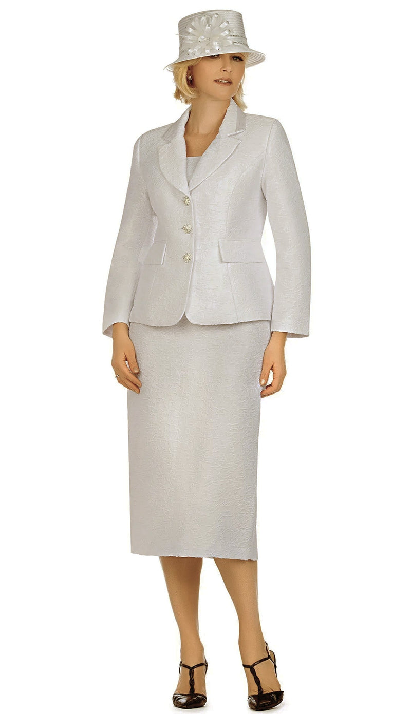 Giovanna Suit G1121-White - Church Suits For Less