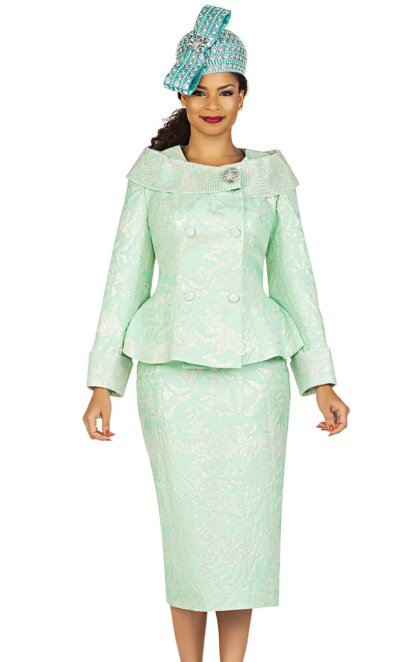 Plus Size Women's Suits Mint Green Mother of the Bride Blazer