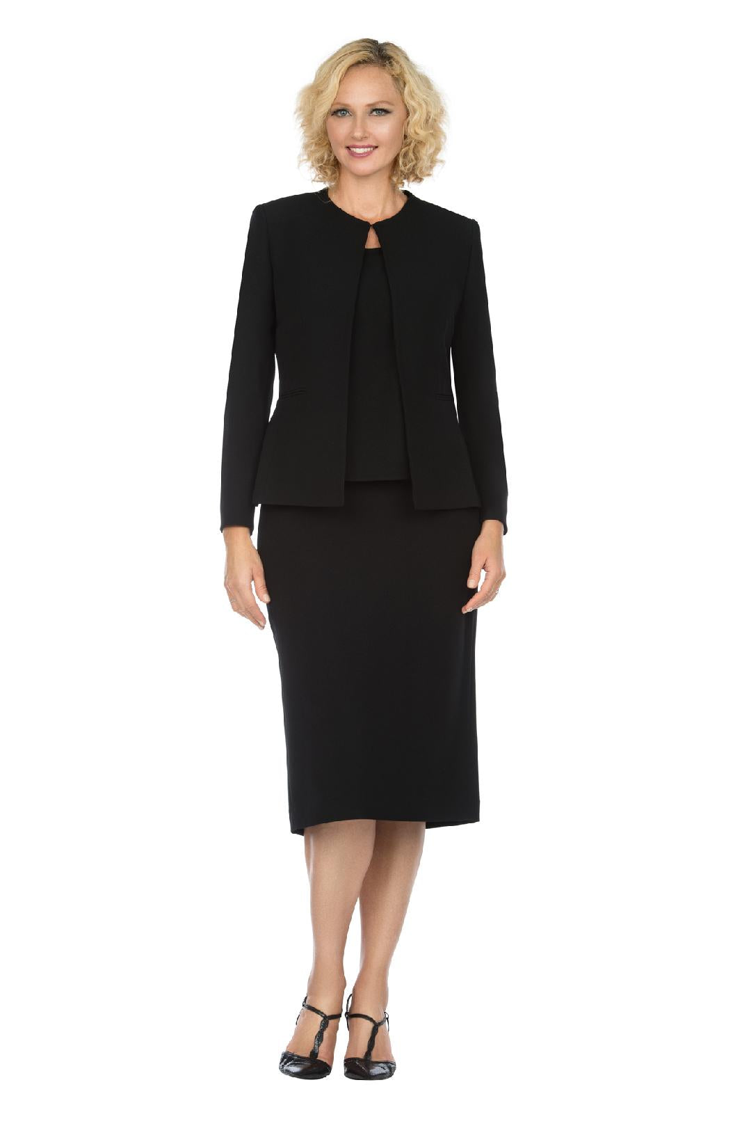 Giovanna Usher Suit S0721-Black - Church Suits For Less