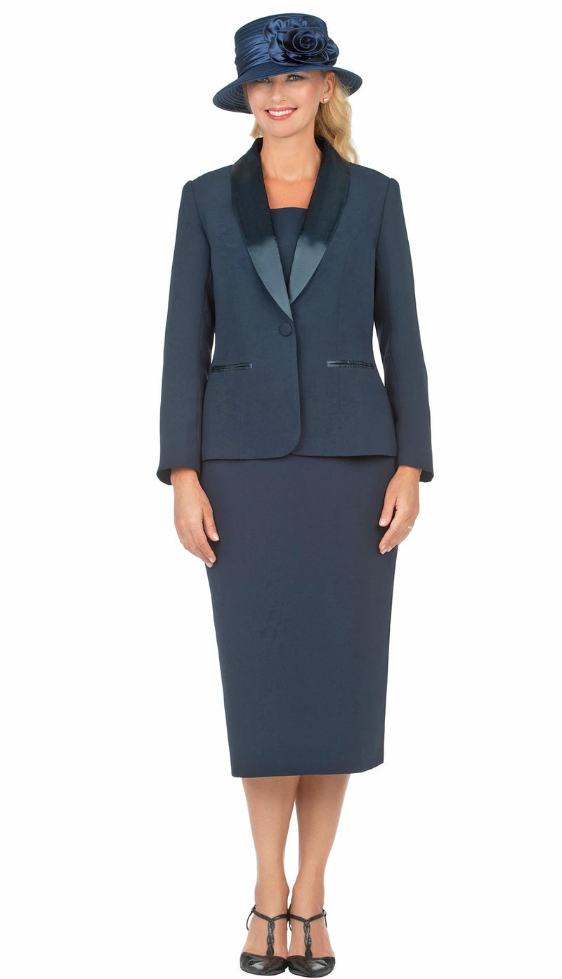 Giovanna Usher Suit 0826B-Navy - Church Suits For Less