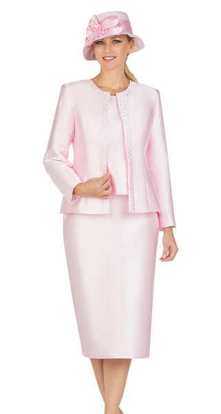 Giovanna Church Suit G1153-Pink | Church suits for less