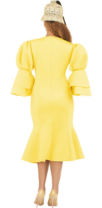 Giovanna Dress DP2402-Yellow - Church Suits For Less