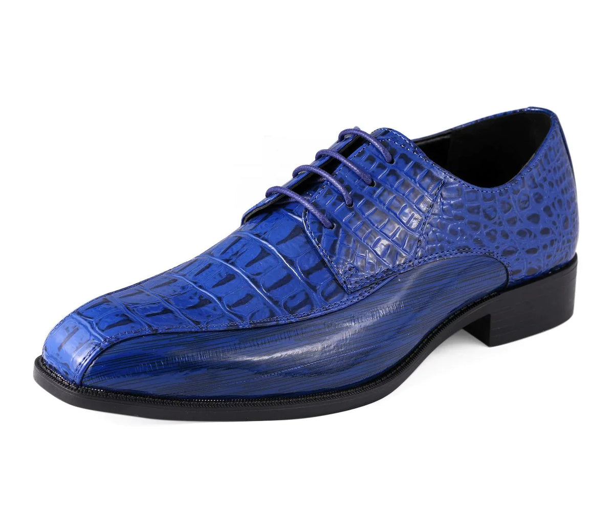 Men Dress Shoes-Harvey Royal Blue - Church Suits For Less