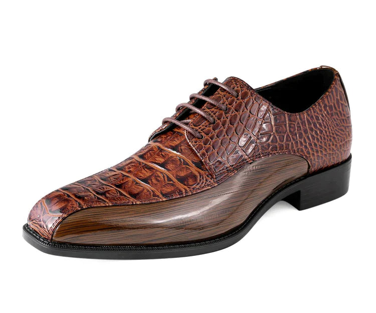 Men Dress Shoes-Harvey Brown - Church Suits For Less