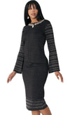 Kayla Knit Suit 5340 - Church Suits For Less