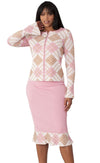 Kayla Knit Suit 5341 - Church Suits For Less