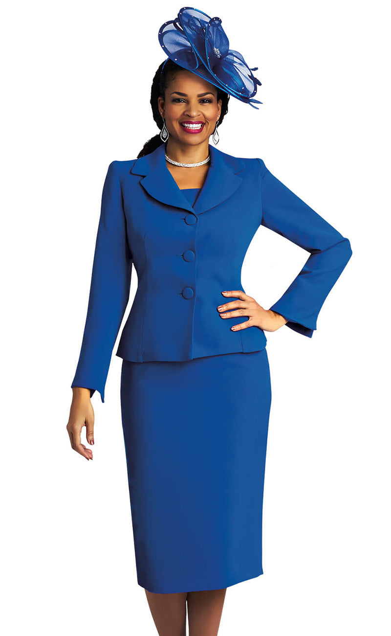 Lily And Taylor Suit 4063-Royal Blue - Church Suits For Less